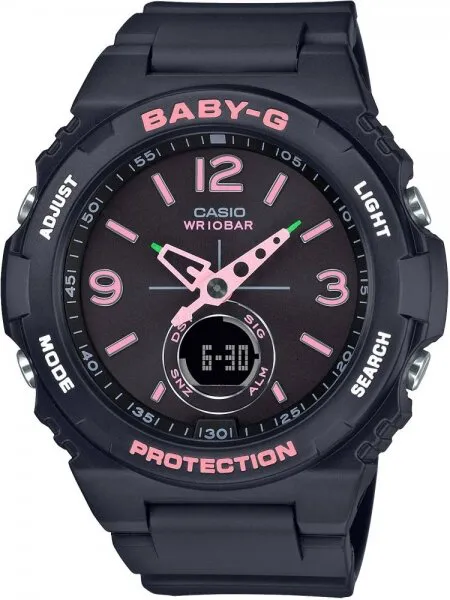 Casio Baby-G BGA-260SC-1ADR Silikon / Siyah / Pembe Kol Saati