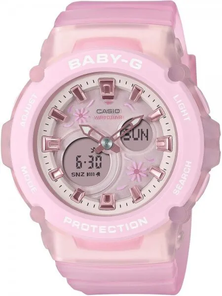 Casio Baby-G BGA-270FL-4ADR Silikon / Pembe Kol Saati