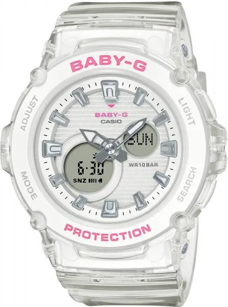 Casio Baby-G BGA-270S-7ADR Silikon / Beyaz / Gri Kol Saati