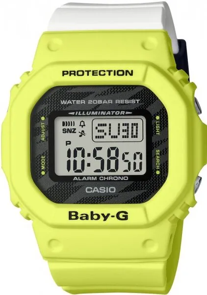 Casio Baby-G BGD-560TG-9DR Silikon / Siyah / Sarı Kol Saati