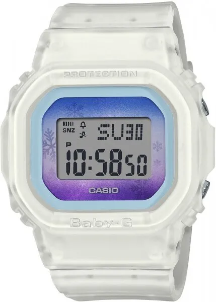 Casio Baby-G BGD-560WL-7DR Silikon / Beyaz / Mavi / Mor Kol Saati