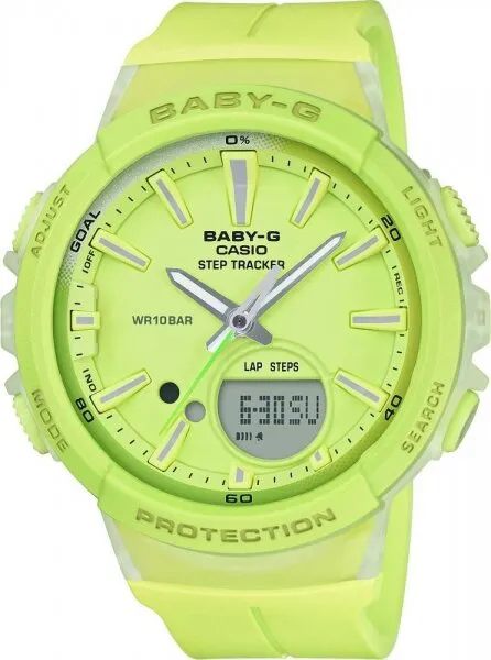 Casio Baby-G BGS-100-9ADR Silikon / Yeşil Kol Saati