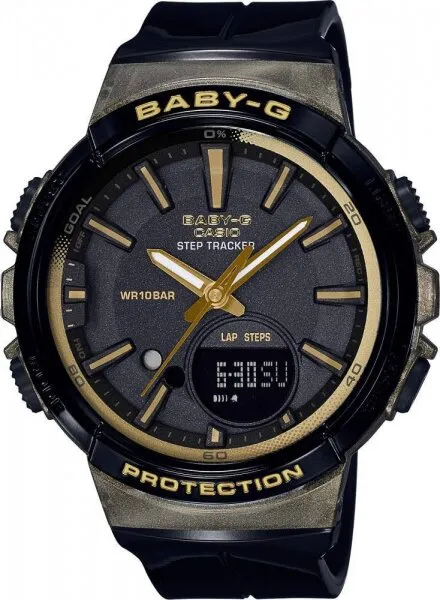 Casio Baby-G BGS-100GS-1ADR Silikon / Siyah / Sarı Kol Saati