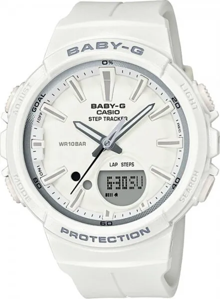 Casio Baby-G BGS-100SC-7ADR Silikon / Beyaz / Gri Kol Saati