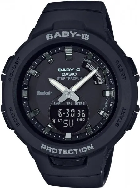 Casio Baby-G BSA-B100-1ADR Silikon / Siyah Kol Saati