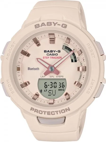 Casio Baby-G BSA-B100-4A1DR Silikon / Krem Kol Saati