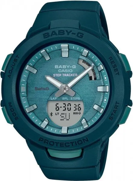 Casio Baby-G BSA-B100AC-3ADR Silikon / Yeşil Kol Saati