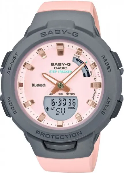 Casio Baby-G BSA-B100MC-4ADR Silikon / Pembe Kol Saati