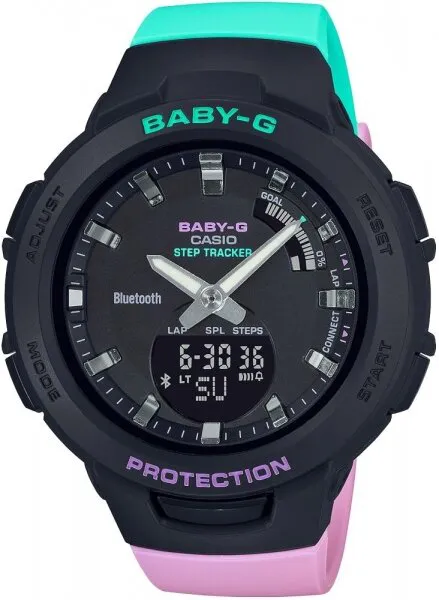 Casio Baby-G BSA-B100MT-1ADR Silikon / Siyah Kol Saati