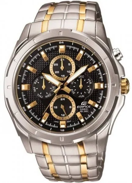 Casio Edifice EF-328SG-1AVUDF Siyah / Altın Kol Saati