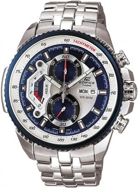 Casio Edifice EF-558D-2AVUDF Beyaz / Gümüş / Lacivert Kol Saati