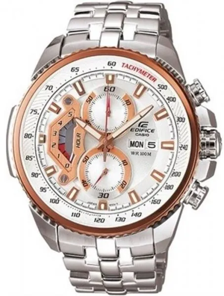 Casio Edifice EF-558D-7AVUDF Beyaz / Gümüş / Bronz Kol Saati