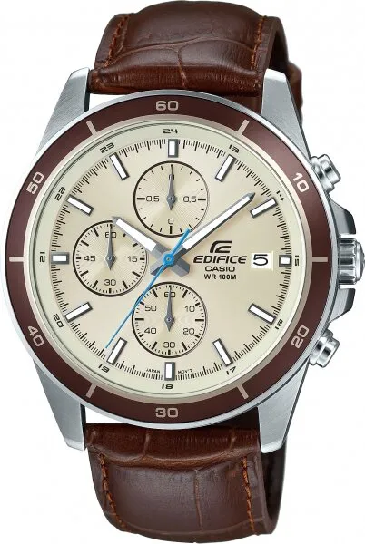 Casio Edifice EFR-526L-7BVUDF Gri / Kahve Kol Saati