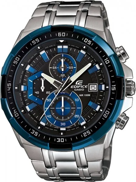 Casio Edifice EFR-539D-1A2VUDF Siyah / Gri / Mavi Kol Saati