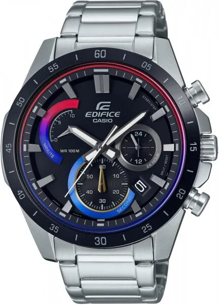 Casio Edifice EFR-573HG-1AVUDF Siyah / Mavi / Kırmızı Kol Saati