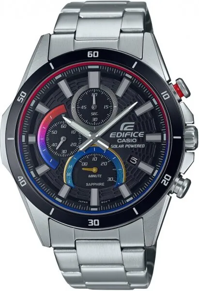 Casio Edifice EFS-S610HG-1AVUDF Siyah / Lacivert / Kırmızı Kol Saati