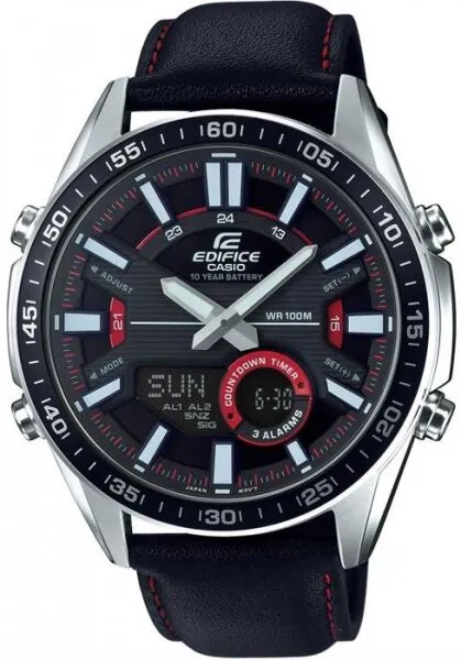 Casio Edifice EFV-C100L-1AVDF Siyah / Kırmızı Kol Saati