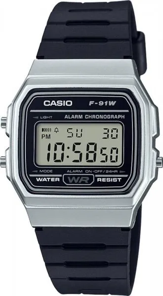 Casio F-91WM-7ADF Silikon / Siyah / Gümüş Kol Saati