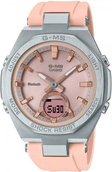 Casio G-MS MSG-B100-4ADR Silikon / Pembe Kol Saati