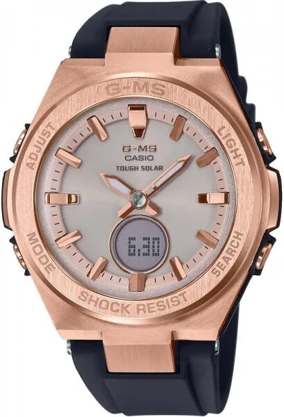 Casio G-MS MSG-S200G-1ADR Silikon / Siyah / Bronz Kol Saati