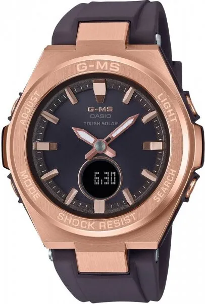 Casio G-MS MSG-S200G-5ADR Silikon / Bronz / Koyu Kahve Kol Saati