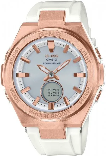 Casio G-MS MSG-S200G-7ADR Silikon / Beyaz / Bronz Kol Saati