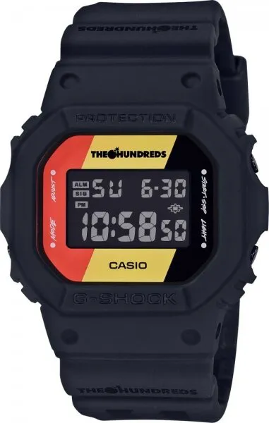 Casio G-Shock DW-5600HDR-1DR Silikon / Siyah / Sarı / Kırmızı Kol Saati