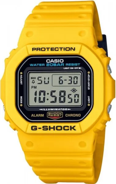 Casio G-Shock DW-5600REC-9DR Silikon / Siyah / Sarı Kol Saati