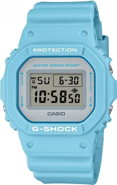 Casio G-Shock DW-5600SC-2DR Silikon / Gri / Mavi Kol Saati
