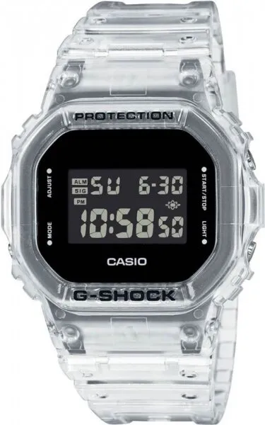 Casio G-Shock DW-5600SKE-7DR Silikon / Siyah / Şeffaf Gri Kol Saati