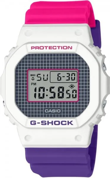 Casio G-Shock DW-5600THB-7DR Silikon / Beyaz / Gri Kol Saati