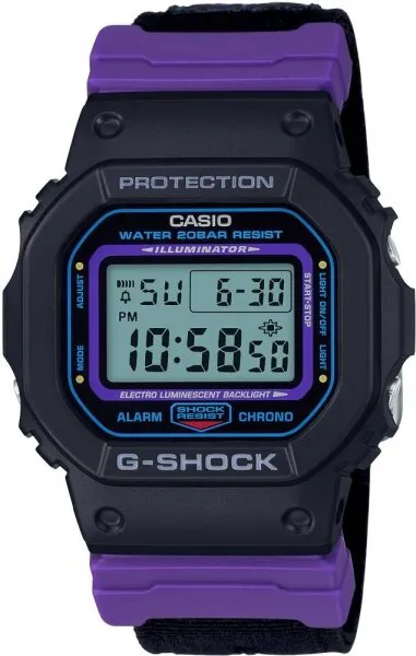 Casio G-Shock DW-5600THS-1DR Silikon / Siyah / Mor Kol Saati