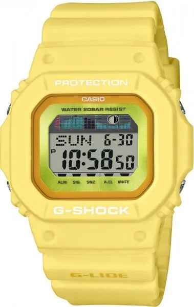 Casio G-Shock G-Lide GLX-5600RT-9DR Silikon / Yeşil / Sarı Kol Saati