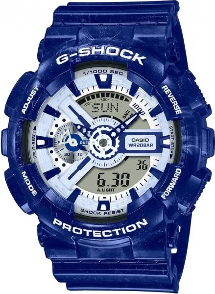 Casio G-Shock GA-110BWP-2ADR Lacivert / Beyaz / Gri / Lacivert Kol Saati