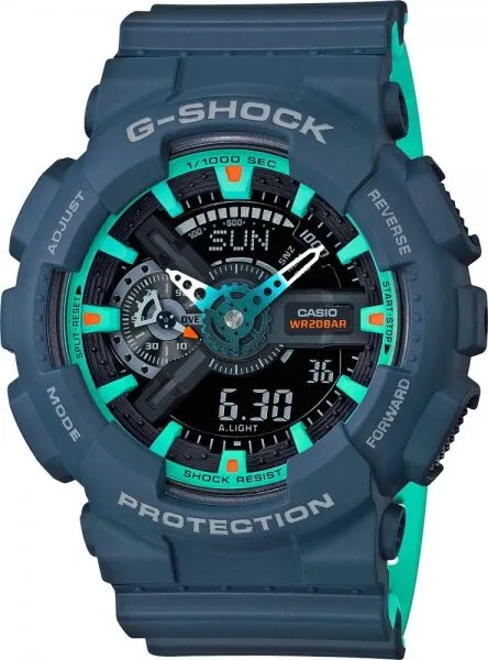 Casio G-Shock GA-110CC-2ADR Yeşil / Lacivert / Siyah / Yeşil Kol Saati