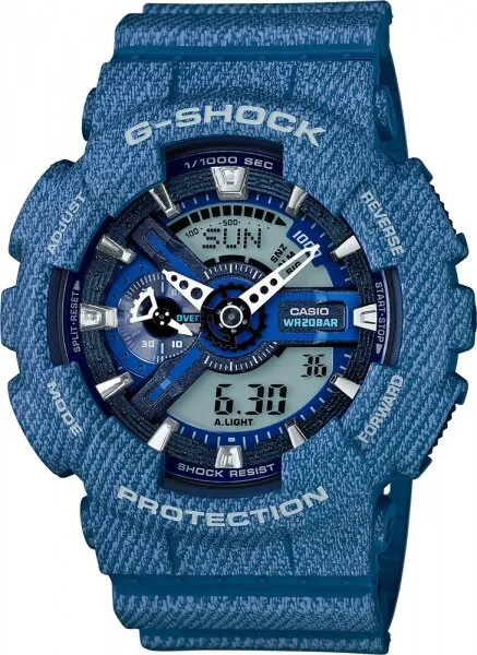 Casio G-Shock GA-110DC-2ADR Mavi / Siyah / Gri Kol Saati