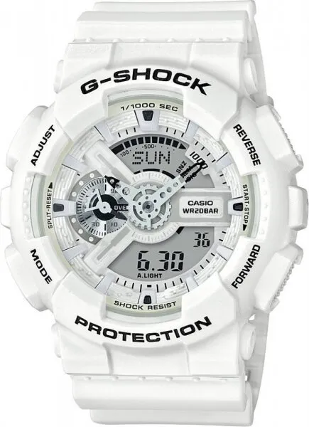 Casio G-Shock GA-110MW-7ADR Beyaz / Beyaz / Gri Kol Saati