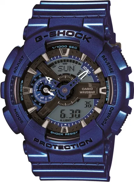 Casio G-Shock GA-110NM-2ADR Lacivert / Gri / Koyu Kahve Kol Saati