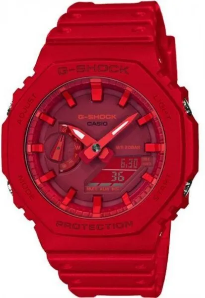 Casio G-Shock GA-2100-4ADR Silikon / Kırmızı Kol Saati