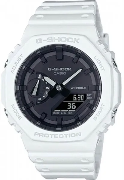 Casio G-Shock GA-2100-7ADR Silikon / Beyaz Kol Saati