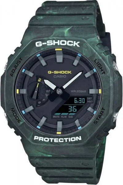 Casio G-Shock GA-2100FR-3ADR Silikon / Koyu Yeşil Kol Saati