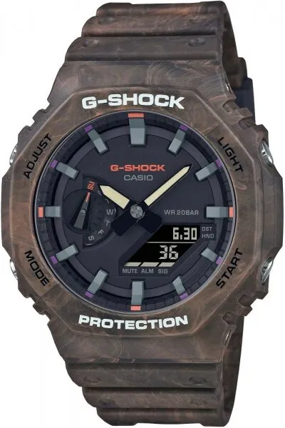 Casio G-Shock GA-2100FR-5ADR Silikon / Koyu Kahve Kol Saati