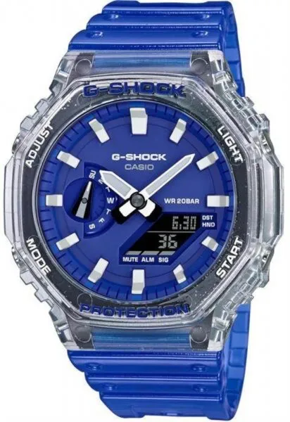 Casio G-Shock GA-2100HC-2ADR Silikon / Koyu Gri / Şeffaf Kol Saati