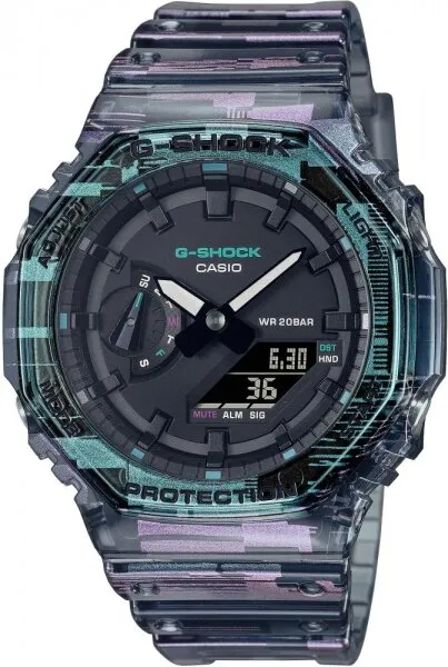 Casio G-Shock GA-2100NN-1ADR Silikon / Siyah / Şeffaf Gri Kol Saati