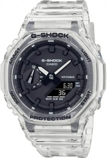 Casio G-Shock GA-2100SKE-7ADR Silikon / Şeffaf Gri Kol Saati