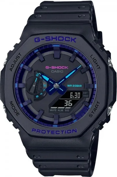 Casio G-Shock GA-2100VB-1ADR Silikon / Siyah Kol Saati