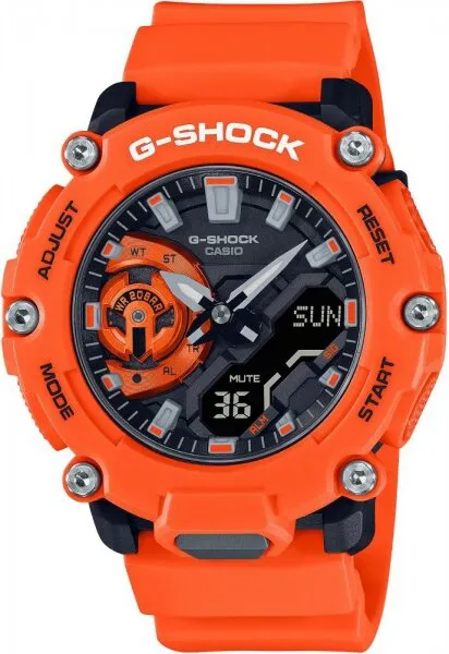 Casio G-Shock GA-2200M-4ADR Silikon / Siyah / Turuncu Kol Saati