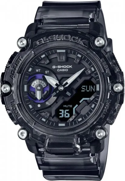 Casio G-Shock GA-2200SKL-8ADR Silikon / Şeffaf Siyah Kol Saati