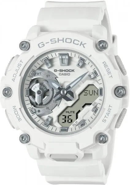 Casio G-Shock GMA-S2200M-7ADR Silikon / Beyaz / Gri Kol Saati