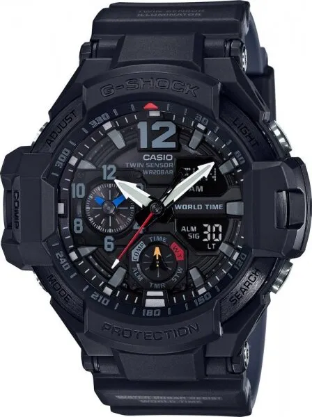 Casio G-Shock Gravitymaster GA-1100-1A1DR Silikon / Siyah Kol Saati